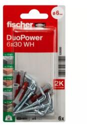 FISHER ДЮБЕЛ fischer 535000 duopower ф6х30мм Г-ОБРАЗНА КУКА 6бр (535000)