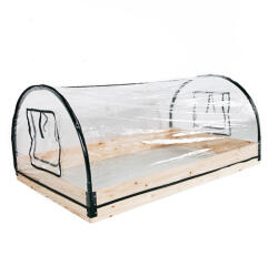 Linder Exclusiv Mini-seră cu cadru din lemn și metal 120 × 80 × 50 cm - MC4402 (MC4402)