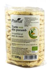 Pronat Turte eco din porumb cu quinoa si sare de mare, 100g, Pronat