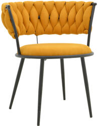 FDY Scaun Bucatarie/Dining Akisa Textil Galben