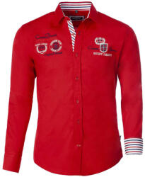 CARISMA cămașă bărbați 8004 cu mânecă lungă, slim fit Rosu XL