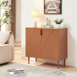 [en. casa] Comoda living Starvili cu 2 usi, finisaj ruginiu, 75x76x38 cm (89057953) Comoda