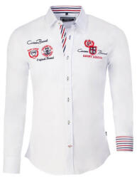 CARISMA cămașă bărbați 8004 cu mânecă lungă, slim fit Alb 4XL
