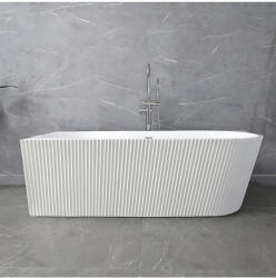 Rea Cada freestanding cu ventil auriu periat Rea WENUS stanga 170 cm alb (KPL-W7129)