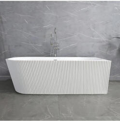 Rea Cada freestanding cu ventil cupru periat Rea WENUS dreapta 170 cm alb (KPL-W8130)