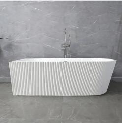Rea Cada freestanding cu ventil negru Rea WENUS stanga 170cm alb (KPL-W6129)