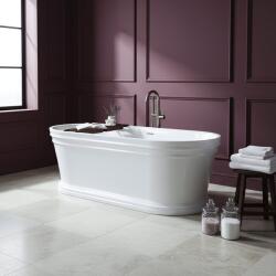 Rea Cada freestanding cu ventil cupru periat Rea Olivia 170 cm alb (KPL-W8507)