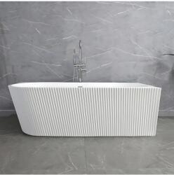 Rea Cada freestanding cu ventil negru Rea WENUS dreapta 170 cm alb (KPL-W6130)