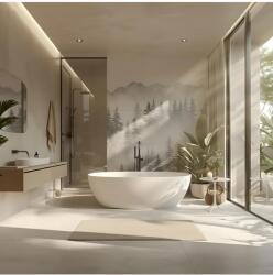 Rea Cada freestanding cu ventil auriu periat Rea ROMA 170 cm alb (KPL-W7128)