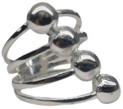 Flippy Inel pentru Dama Argint 925, Jolie, Model 4 bile, 6 gr, Marimea 55, 2.5 x 2 cm, Argintiu (teo-131816)