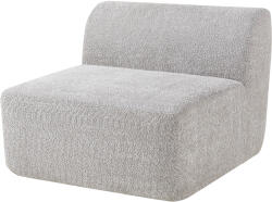 [en. casa] Modul canapea central Hurvas din bouclé gri, 97 x 108 cm (88640736) Canapea