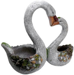 Strend Pro Decoratiune gradina, ceramica, lebede, 49x23x44.5 cm (8090643)