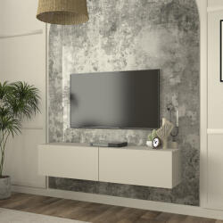 [en. casa] Comoda TV suspendata Nolven 135x32x30 cm, grej, [en. casa] (90382535)