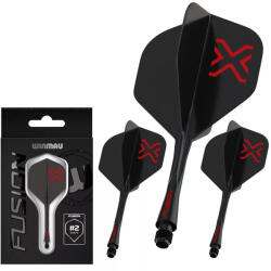 Winmau Darts toll és szár egyben Winmau Fusion Blade X fekete, No2 toll és közepes szár