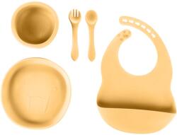 Zopa Silicone Set etetőszett gyermekeknek Mustard Yellow