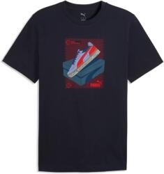 PUMA Graphic Tee férfi póló M / sötétkék