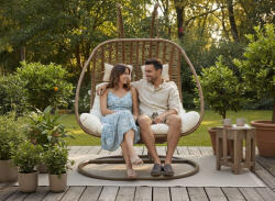  Prémium kétszemélyes barna függőfotel (FAT9996)