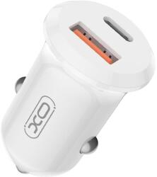 XO CC69 Mini Smart autós töltő (Fehér) - 30W, A+C