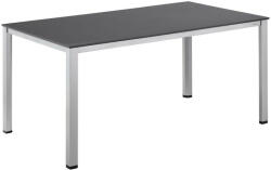 Kettler CUBIC / KETTALUX alumínium étkezőasztal 160×90 cm - ezüst váz / antracit lap