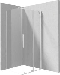 Deante Prizma zuhanykabin 100x80 cm négyszögletes fehér matt/átlátszó üveg KPNAP10S08 (KPNAP10S08)