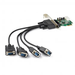 StarTech 4x Soros port bővítő kártya PCIe (PEX4S953) (PEX4S953) - aqua
