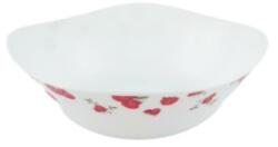 Elcadis Set 2 x Bol Patrat pentru Salata 25 x 25 cm, Opal Red Mahour (CLE-2xELC-OP-QCR250) Castron
