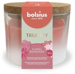 Bolsius Set 2 x Lumanare Parfumata cu Capac Pluta, Floral Blessings, 66/83 mm True Joy, Bolsius (GIL-2xLCA-TRU-LP66/83-56-TJ)