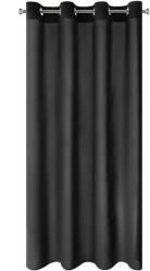 Eurofirany Rita egyszínű dekor függöny Fekete 140x175 cm (378237)