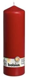 Bolsius Set 2 x Lumanare Stalp, Rosie, 250 x 78 mm, Bolsius (GIL-2xLCA-STB-250/78-44-RED)