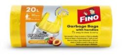 FINO Set 8 x Saci Menajeri Fino Premium, Galbeni, cu Maner, Aroma Piersica, 20 l, 30 Bucati (ROC-8xSAFINO00237)