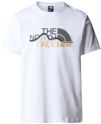 The North Face The North Face, Mountain Line póló logómintával, Fehér, Szürke, Bézs, XS (NF0A87NTFN41-XS)