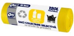 Oti Set 2 x Saci Menajeri Colectare Selectiva, Plastic - Metal, 70 x 112 cm, 120 l, Galbeni, 10 Bucati (LIZ-2xZLN-OTI021326)