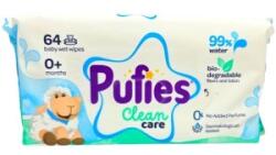 Pufies Set 6 x Servetele Umede Bebelusi Pufies Clean&Care, 99% Apa, 64 Bucati (ROC-6xFIMPFSC157)