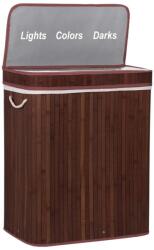 Brius Cos de rufe cu capac si 3 compartimente, sac textil detasabil, 100 litri, 51x32x63 cm, maro (HA-0067)