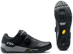 NorthWave MTB All Terrain Overland Plus kerékpáros SPD cipő, fekete, 46-os