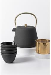 MPLCo Agnes Grey teáskészlet, öntöttvas, 4 bögre mellékelve, 1 liter