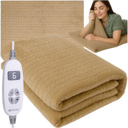  Elektromos Fűthető Takaró, Bézs - 180X130cm