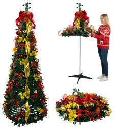  Ruhhy Összecsukható Díszített Műfenyő - 180cm