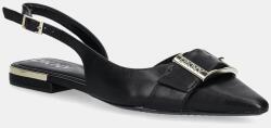 DKNY bőr balerina cipő Clemma - fekete Női 37