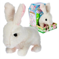 Malplay Interaktív fehér plüss nyuszi (107253)