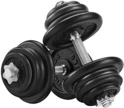 SONGMICS Állítható Öntöttvas Súlyzókészlet 2x25 kg Edzéshez Fekete SYL50BS (EUZ-SYL50BS)