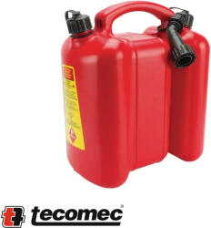 Tecomec 51709017 kombi üzemanyagkanna 6+3 liter (piros, kiöntőcsővel) (51709017)