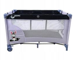 COSING Adam utazóágy pozicionálhatóval Zebra szürke (C-0141G)