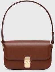 APC A. P. C. bőr táska Sac Grace Baguette - barna Univerzális méret