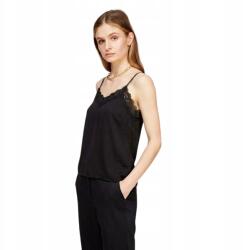 Naf Naf Női felső Naf Naf Otouti vállpántos blúz csipkével fekete méret Eu S (PENT77A NOIR)