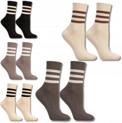 Moraj Női hosszú zokni Puha bordázott csíkos viszkóz 5-Pak Moraj 38-41 (CSL250-157)