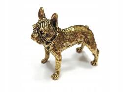 BN Masszív Dekorációs Figura, Asztali Dísz, Sárgaréz Bulldog Kutya, Kutya (MIEDŹ)