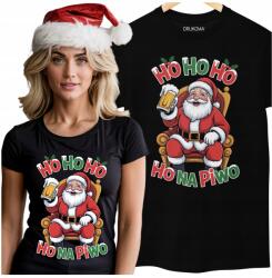 DRUKOMA Karácsonyi Póló Vicces Női Mikulás Sikító Mézeskalács (koszulki świąteczne śmieszne ciocia siostra)