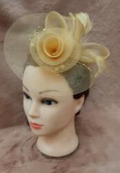  F3 Bézs Bűvölő Női Retro Hálós Fejpánt (123)