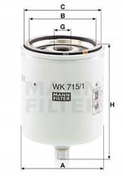 Mann-Filter Üzemanyagszűrő Mann-filter Wk 715/1 x